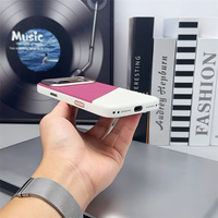 Étui de téléphone de luxe en cuir et tissu avec recharge sans fil pour iPhone 17 18 Pro Max, étui en cuir fin