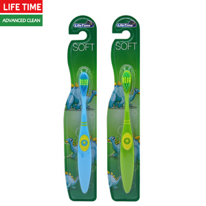 Lot de 3 brosses à dents pour enfants personnalisables, avec manche large et coloré, classiques, à poils doux et nettoyants - Product Image 5
