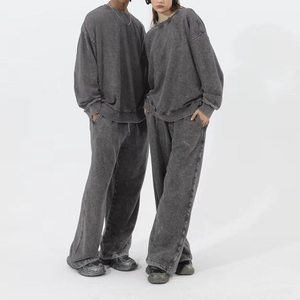 Felpa retrò girocollo in poliestere/cotone lavato con <span class=keywords><strong>stampa</strong></span> digitale, vestibilità ampia <span class=keywords><strong>senza</strong></span> tasche - Product Image 3