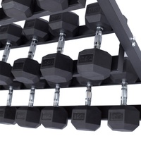 Accessoires de fitness équipement de gymnastique trois couches hexagonale triangle haltère support support/support de stockage