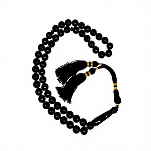 Perles de prière musulmanes Tasbeeh en résine écologiques faites à la main de haute qualité, chapelet islamique Misbaha - Product Image 1