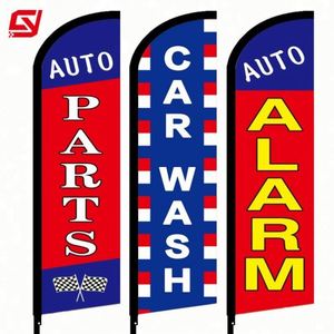 Drapeaux et Bannières Personnalisés en Polyester 100% Imprimés Numériquement, Vente en Gros Usine, Drapeaux Plume Flying Burgers - Product Image 6