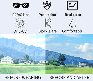 Occhiali da sole Flip <span class=keywords><strong>Up</strong></span> personalizzati economici occhiali da sole a tesa con personalizzazione della fabbrica della visiera parasole anti-uv - Product Image 6