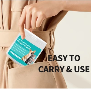 ผ้าเช็ดฟันสัตว์เลี้ยงแบบใช้แล้วทิ้งขายส่งจากโรงงาน ชุดทำความสะอาดฟันสุนัข ช่วยให้ลมหายใจสดชื่น ป้องกันโรคเหงือกอักเสบ อุปกรณ์สำหรับสัตว์เลี้ยง - Product Image 5