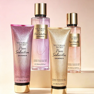 Set de Loción Corporal y Bruma Perfumada Dewdrop Dream Victorias, Kit Hidratante, Aroma Bare Vanilla Pure Seduction, 236mL 250mL - Product Image 1