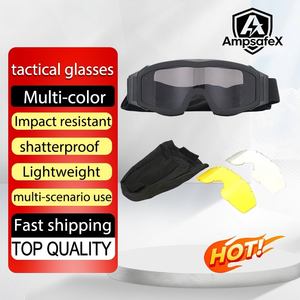 Casque rapide Mich Rail, lunettes tactiques double usage, anti-vent, en polycarbonate, pour la conduite des enfants - Product Image 1