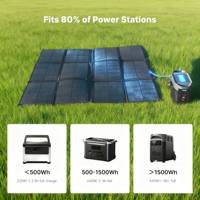 Panel Solar Plegable de Silicio Monocristalino Alecter APH-FB56 de 12 Placas y 440W, 2*220W, PET, IP65, Impermeable, 25% de Eficiencia, CE, ROHS