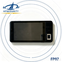 HFSecurity Fp07 Tablet Genggam Pengenal Sidik Jari 7 Inci Android 11 Tablet Absensi Mobile untuk Pemerintahan
