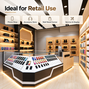 Elegante Sistema Modular de Exhibición LED Reciclable para Teléfonos Móviles y Accesorios, Ideal para Quioscos y Tiendas en Centros Comerciales - Product Image 5