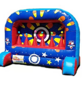 Gioco Gonfiabile di Carnevale Corsa con Palline Fluttuanti e Tiro a Segno per Bambini - Product Image 1