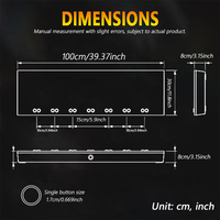 Caja de Demostración de Luces para Automóvil de 7 Puertos para Pruebas de DRL y Luz Principal