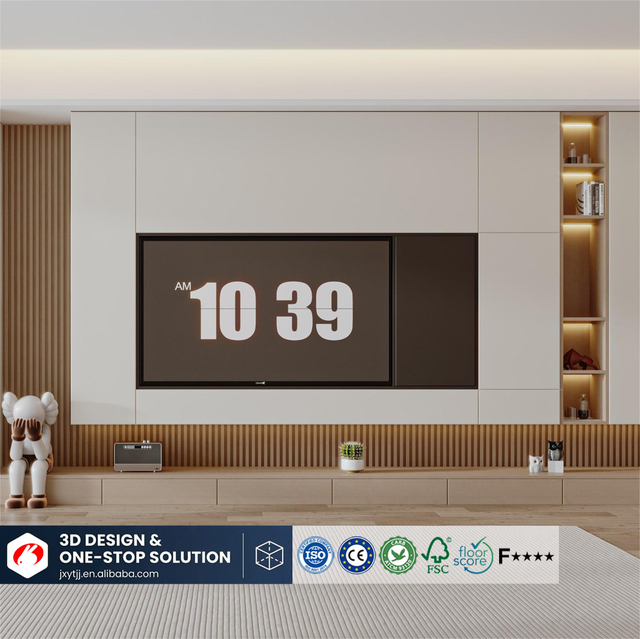 Media Storage Console TV Stand for Living Room Bedroom Modern Design Eco-Friendly Apartment Furniture