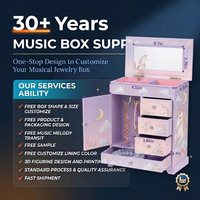 Boîte à bijoux musicale licorne violette avec miroir, licorne rotative, coffre de rangement à 4 tiroirs pour petites filles, cadeau d'anniversaire
