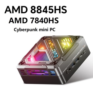 High Quality Cyberpunk-RGB Mini PC With AMD Core R7 7840HS/R9 8845HS CPU DDR5 <strong>Ram</strong> M.<strong>2</strong> USB WIFI6 Dual LAN Mini Desktop <strong>Computer</strong> - Product Image 2