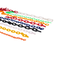 Chaîne de sécurité en plastique décorative d'avertissement de route colorée de Topsafe pour des cônes de barrière du trafic