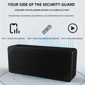 Iphone y Android Recorder Jammer Blocker Anti Voice Recorder Grabadora Interferencia Teléfono Sound Record Shield Prevenir