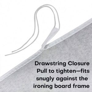 Housse de planche à repasser en coton 100% enduit argenté, résistante à la chaleur, épaissie, avec cordon de serrage, pour hôtels et blanchisseries (vente en gros) - Product Image 3