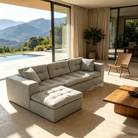 Nouveau canapé-lit convertible moderne et pliable pour hôtel, chambre à coucher, canapé modulaire en tissu