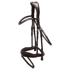 Bridon d'équitation en cuir artisanal de style anglais avec sangles réglables et contrôle sécurisé Modèle SULEMAN 0021 2x3x2m - Product Image 6