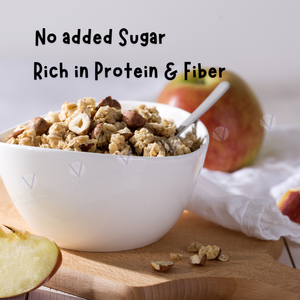 500g Gluten-Free High Protein Vegetarian Breakfast Cereal Oat Flakes with Vegetable Fiber Ready Eat No Added <b>Sugars</b> - Product Image 2