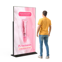 Écran tactile LCD Full HD 65/75/85 pouces pour affichage numérique publicitaire avec SDK, pour utilisation en centre commercial, ascenseur, sur pied