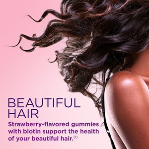 Gomitas de Fresa de Marca Privada con Vitaminas para Mujeres, Favorecen la Salud del Cabello, la Piel y las Uñas, Gomitas de Biotina para el Crecimiento del Cabello, Uñas y Piel - Product Image 3