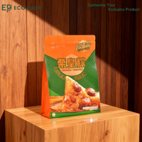 Sacs d'emballage alimentaire en papier kraft plastique personnalisés ECOPACK, style sac, film composite en rouleau, sac sous vide, sac à fermeture éclair, sac debout