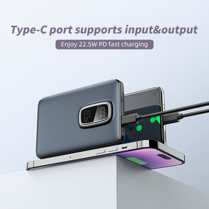 Ultra Slim Portable Charge Built-in <b>Cable</b> Power Bank PD22.5W Fast Charging 5000mAh PowerBank With Digital <b>Display</b> - Product Image 4