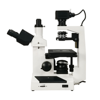 37XB Trinocular Inverted Biological Microscope Manual Focus 40X-400X Research Grade Phase Contrast for Cell Culture Lab