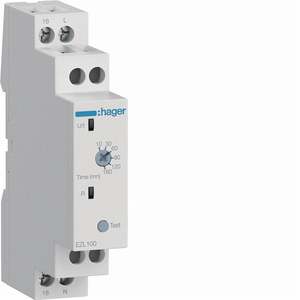Regolatore di impulsi EZL100 personalizzabile con relè Hager EZN005, 1 contatto di commutazione, 1 modulo DIN - Product Image 1