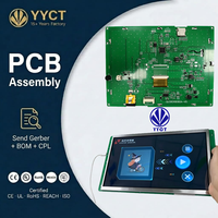 Module d'affichage industriel HMI à écran tactile multimédia, service d'assemblage de circuits imprimés (PCB) personnalisé OEM avec interface USB
