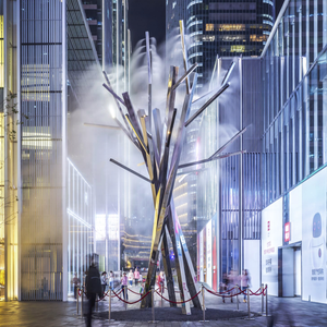 Senzhao ngoài trời Kim Loại Lớn trang trí cực thép không gỉ điêu khắc nghệ thuật lắp đặt - Product Image 1