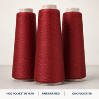 Fil de polyester DTY 140D, fil élastique doux pour le tricotage de chaussettes, vêtements de sport, vente en gros en usine