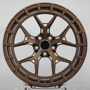Jantes en alliage d'aluminium forgé monobloc Roc Custom 16-22 pouces Bronze brossé HFX-1 PCD 5x120 5x114.3 pour Ford Mustang <span class=keywords><strong>Corvette</strong></span> - Product Image 1