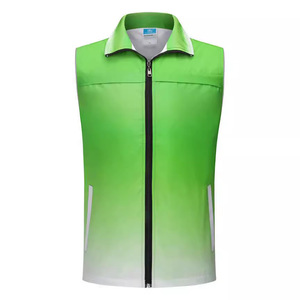 Chaleco Reflectante Degradado Unisex, Tela Delgada de Otoño, Uniforme de Trabajo de Seguridad, Impresión de Logotipo Personalizado - Product Image 3