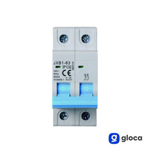Gloca เบรกเกอร์อัตโนมัติ JXB1 2P 32A 220V C32 DIN MOUNT 6KA พลาสติก - Product Image 3