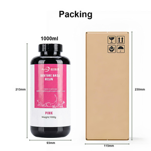 Résine pour base de prothèse dentaire pour impression 3D DLP, modèle dentaire, résine polymère 380-405nm, résine de revêtement <span class=keywords><strong>souple</strong></span> pour base acrylique de prothèse dentaire - Product Image 6