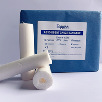 Consommables médicaux : Rouleau de gaze compressée hémostatique 100 % coton W.O.W, pansement stérilisé à l'oxyde d'éthylène, certifié CE