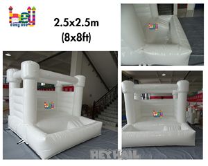 Château gonflable de <span class=keywords><strong>mariage</strong></span> blanc HEYHAIL, château gonflable commercial, 10x10 pieds, PVC/vinyle, installation facile, à vendre - Product Image 6
