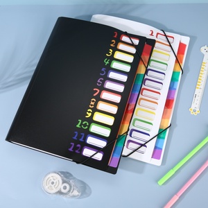 Bolsa de archivo de acordeón arcoíris funcional y a la moda: una solución elegante para organizar sus documentos importantes - Product Image 1
