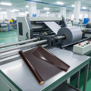 <span class=keywords><strong>Rouleau</strong></span> de vinyle magnétique souple en caoutchouc écologique marron, certifié ISO9001, à indice de flux élevé pour usage industriel, moulage sur mesure - Product Image 5