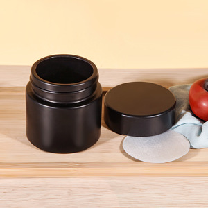 Pot à Miel en Verre Luxe Personnalisé <span class=keywords><strong>NEWRAY</strong></span> 180ml Noir Mat Vaporisé de Qualité Alimentaire, avec Couvercle Mat et Joint à Induction, pour Miel de Manuka Néo-Zélandais - Product Image 3