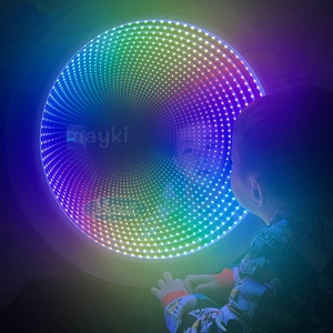 Pannello da parete per la terapia della stanza sensoriale 3D specchio infinito per autismo ha condotto la luce interattiva del Tunnel infinito - Product Image 1