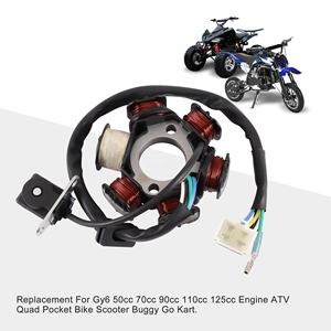 GOOFIT 6 Poles 5 Wires Half-Wave Ignition Magneto Stator Replacement for <strong>50cc</strong> 70cc 90cc 110cc 125cc ATV <strong>Quad</strong> Pocket <strong>Bike</strong> - Product Image 5