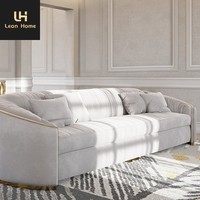 Canapé de luxe sur mesure pour projet de villa, canapés en velours pour salon, ensemble de canapés italiens, mobilier de salon, canapé Wales
