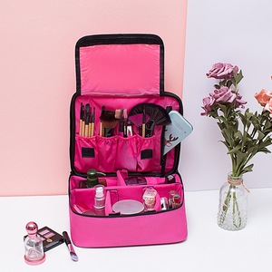 Borsa Professionale per Truccatori con Organizer <span class=keywords><strong>e</strong></span> Custodia da Viaggio con Divisori Regolabili - Product Image 2