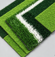 Tapis en gazon synthétique haute densité pour salle de sport, balcon, auto-drainant, 50 mm, terrain de football, non toxique, écologique, 45 mm