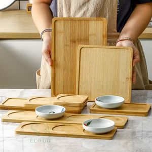 Bandeja de Sushi Rectangular de Bambú Personalizada con Acabado Lacado para Aperitivos Japoneses y Uso en Restaurantes - Product Image 3