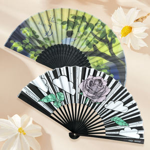 婚礼装饰品布艺手扇定制标志手扇竹礼品 - Product Image 2