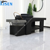 Kisen Fashion Lit de lavage capillaire professionnel pour soins capillaires coréens, Table de massage thaïlandaise, Mobilier de salon en promotion